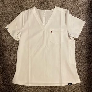 Mediclo Sal one pocket scrub top Medium White